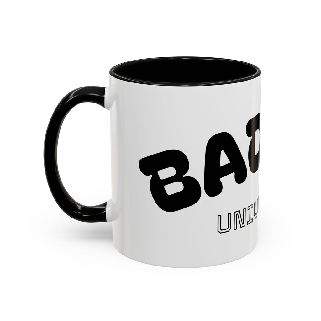 Mug Accent « Badass University » — Tasse à Café Humoristique et Originale (11/15oz)