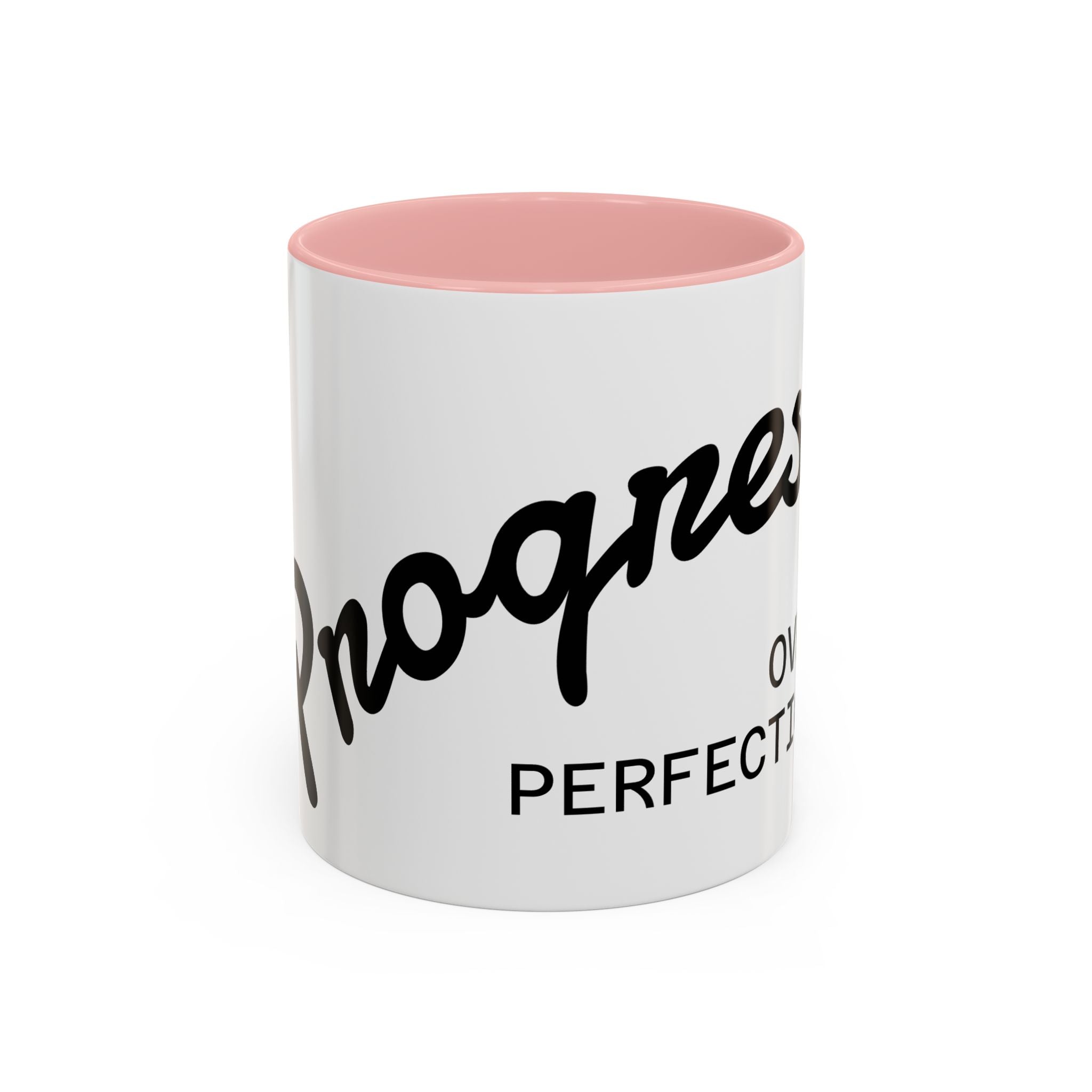 Mug Accent « Le Bonheur Plutôt que la Perfection » — Céramique Inspirante 11/15oz