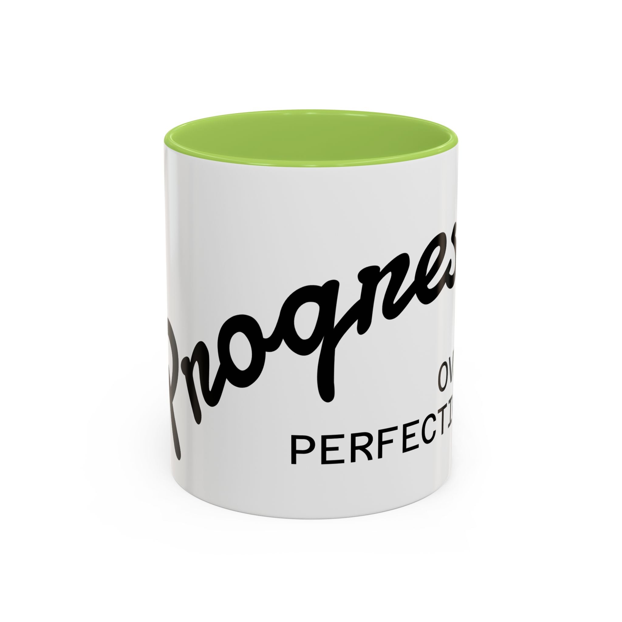 Mug Accent « Le Bonheur Plutôt que la Perfection » — Céramique Inspirante 11/15oz