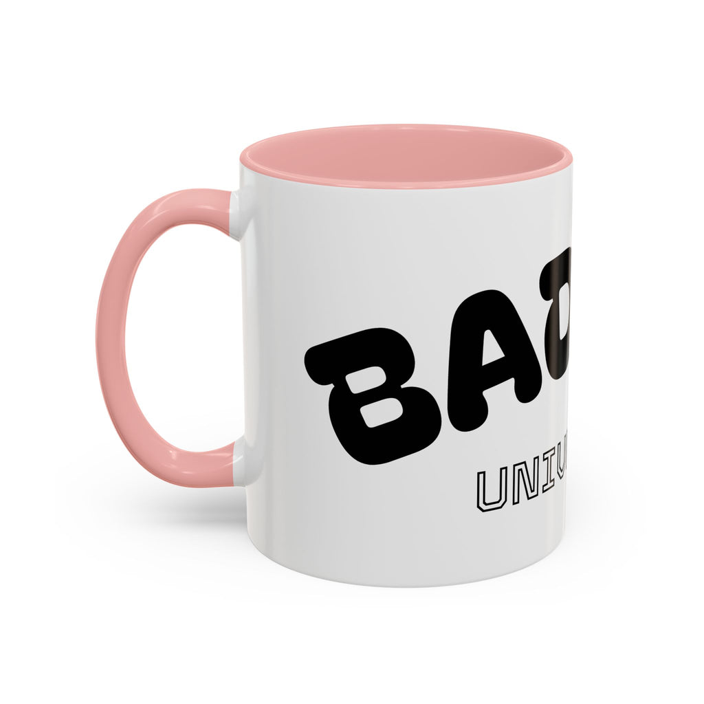 Mug Accent « Badass University » — Tasse à Café Humoristique et Originale (11/15oz)
