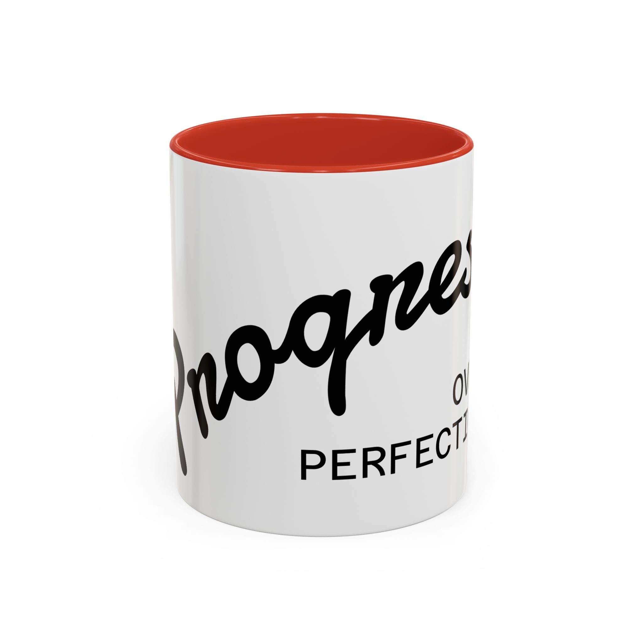 Mug Accent « Le Bonheur Plutôt que la Perfection » — Céramique Inspirante 11/15oz