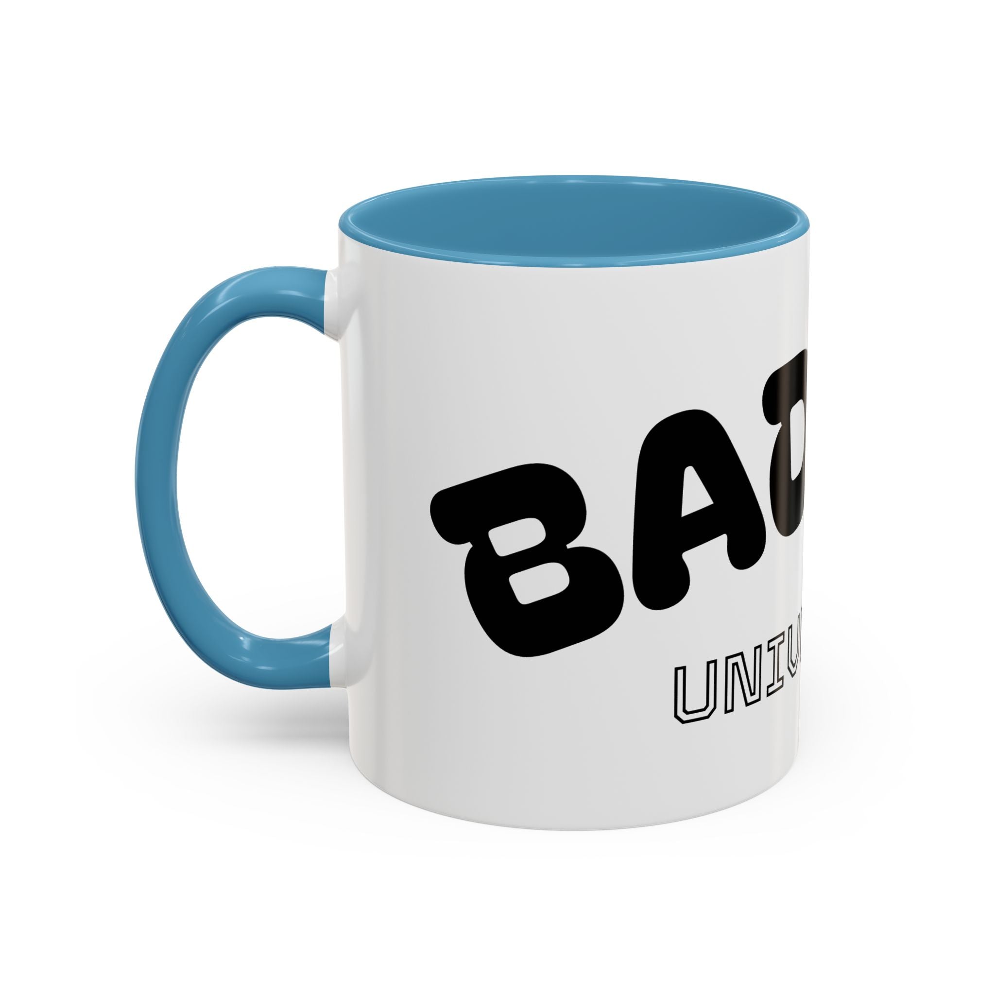 Mug Accent « Badass University » — Tasse à Café Humoristique et Originale (11/15oz)