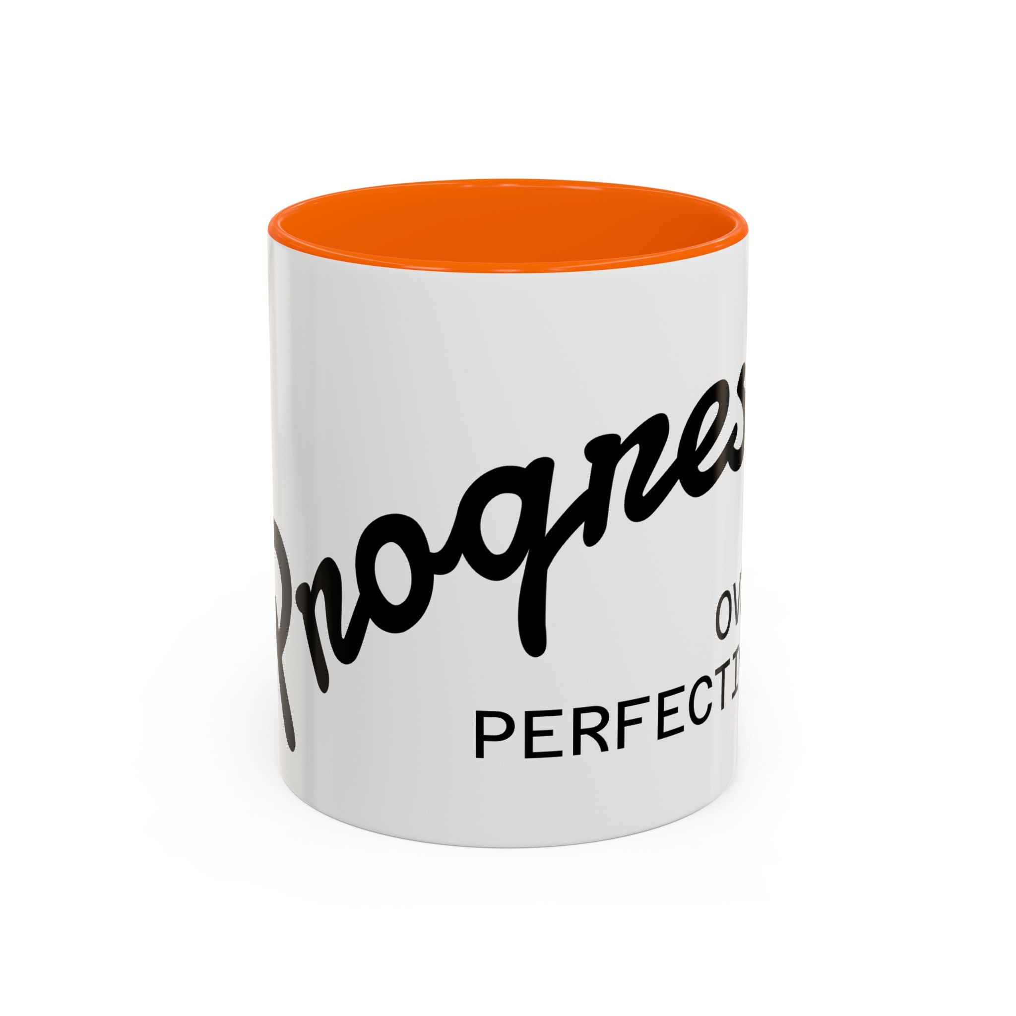 Mug Accent « Le Bonheur Plutôt que la Perfection » — Céramique Inspirante 11/15oz