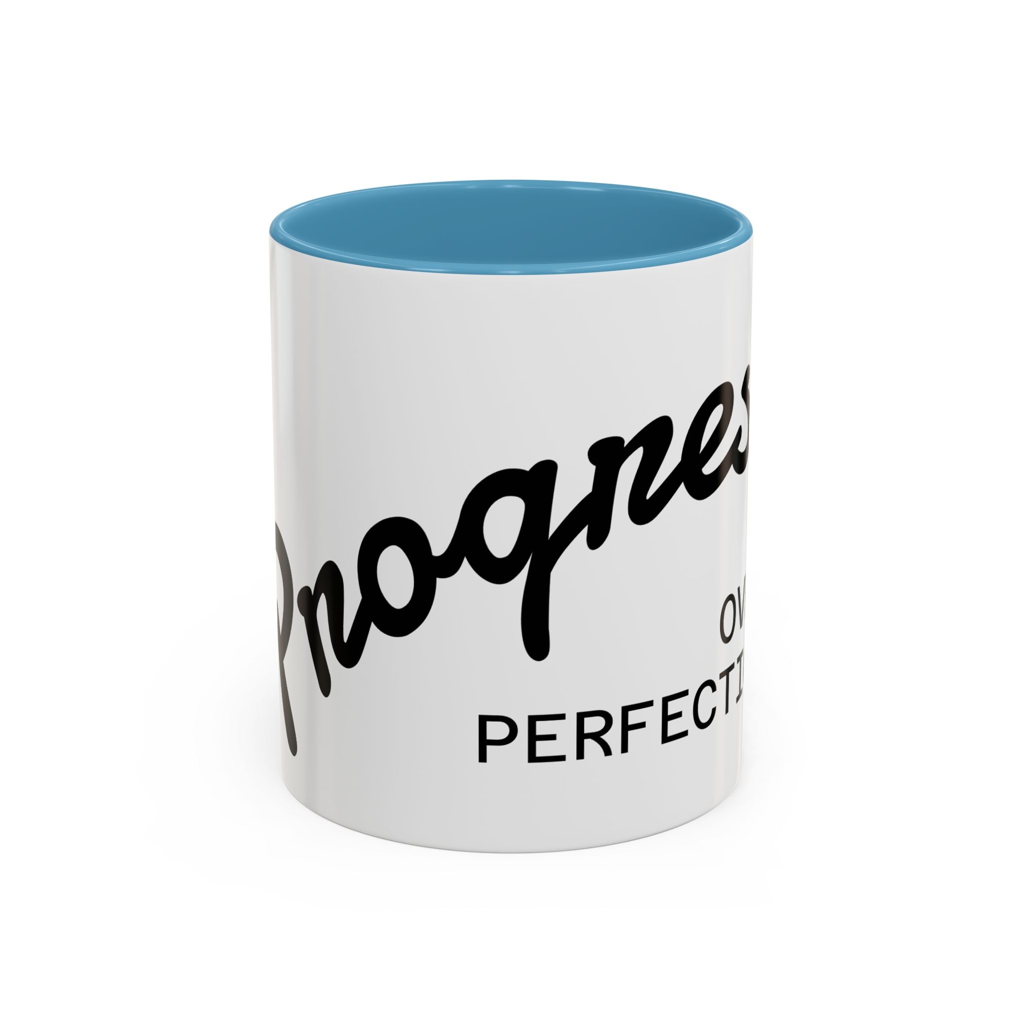 Mug Accent « Le Bonheur Plutôt que la Perfection » — Céramique Inspirante 11/15oz